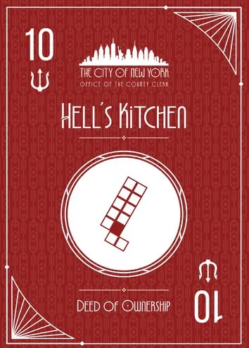 Hell’s Kitchen deed card